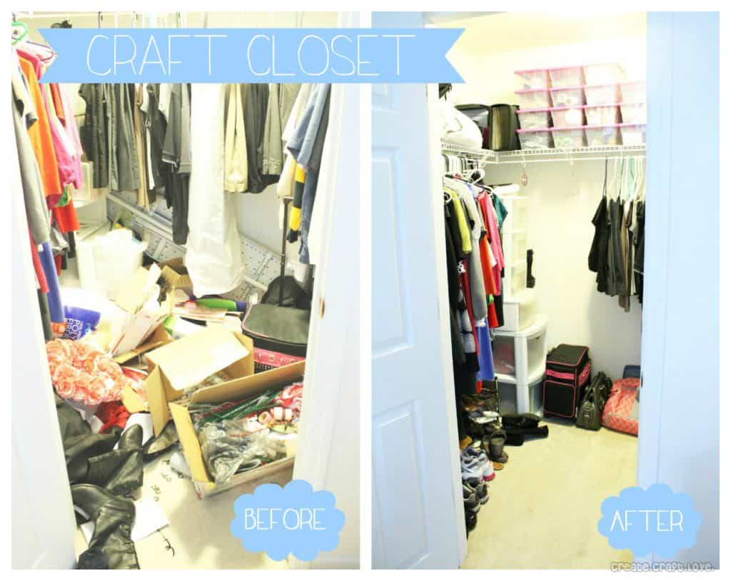 Craft Organization via Storage Closet - My Mess Organized