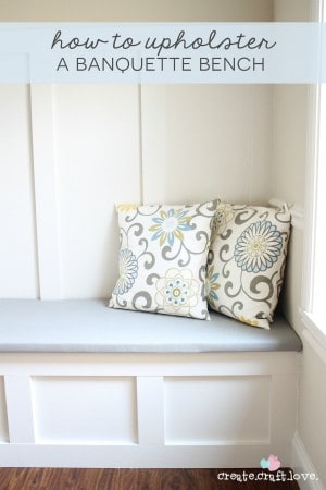 How to Upholster a Banquette Bench