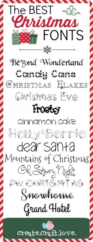 christmas fonts free download mac