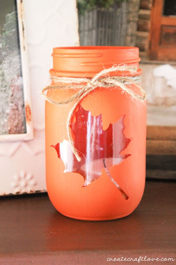 Mason Jar Fall Luminary  Paint and Create Your Own