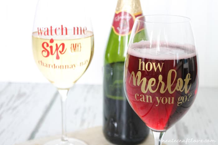 Drink Your Wine We Have Crafts to Do | Stemless Wine Glasses with Funny Sayings