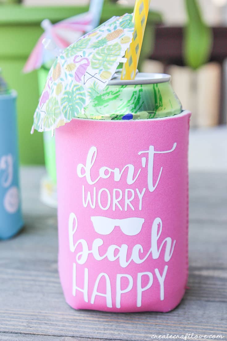 How to Sew a Quick and Easy Homemade Can Cozy Koozie - DIY Project 